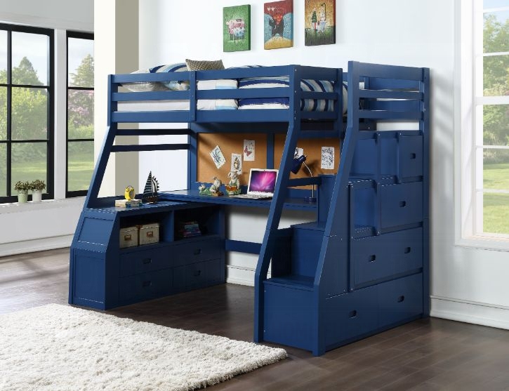 Andrew Twin Loft with Storage Steps