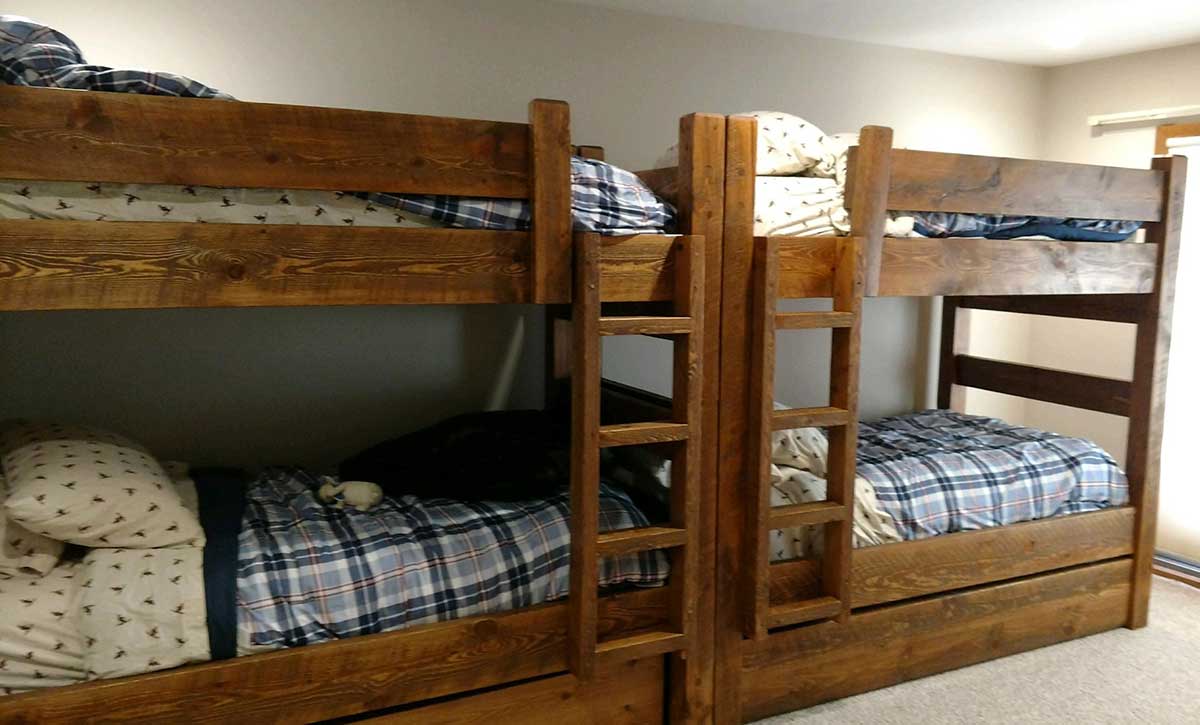 Quadruple Log Bunk Bed