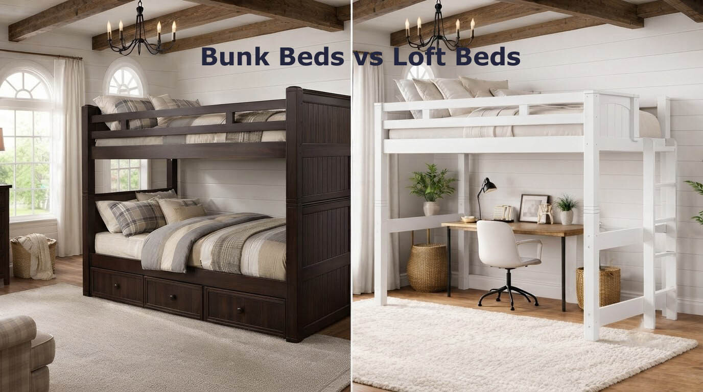 bunk beds vs loft beds guide Find the perfect bunk bed or loft bed for your space