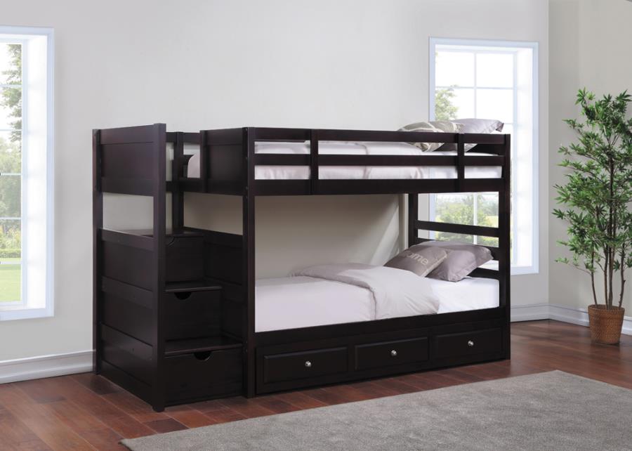Twin Bunk bed with Storage Steps