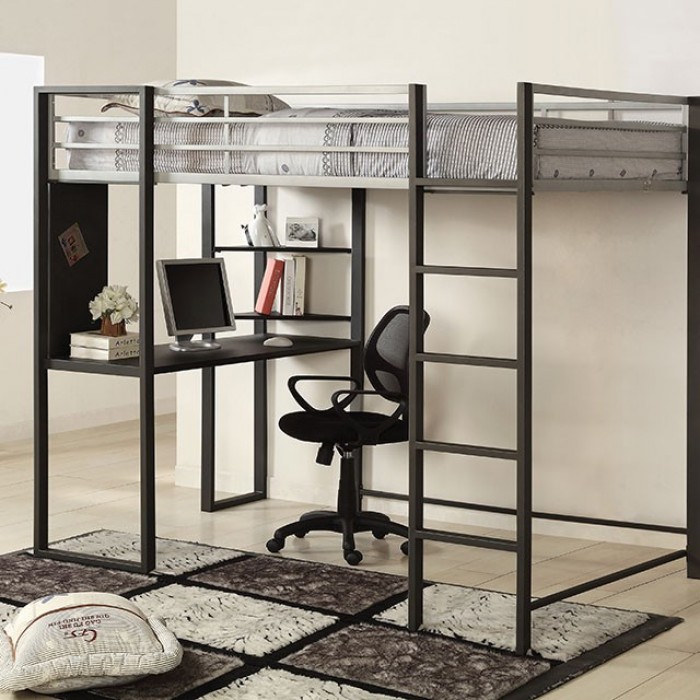 Loft bed with Desk Underneath