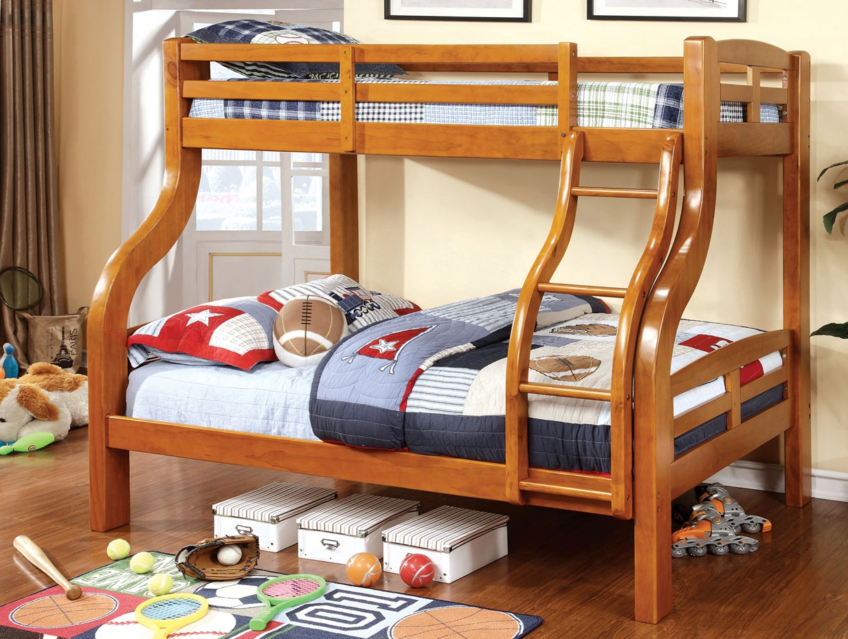 Solid Wood Twin over Full Bunk Bed