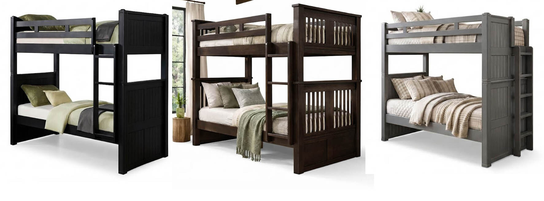 Heavy-duty extra long bunk beds including Twin XL, Full XL, and Queen configurations