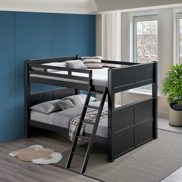Queen Bunk Bed in Black