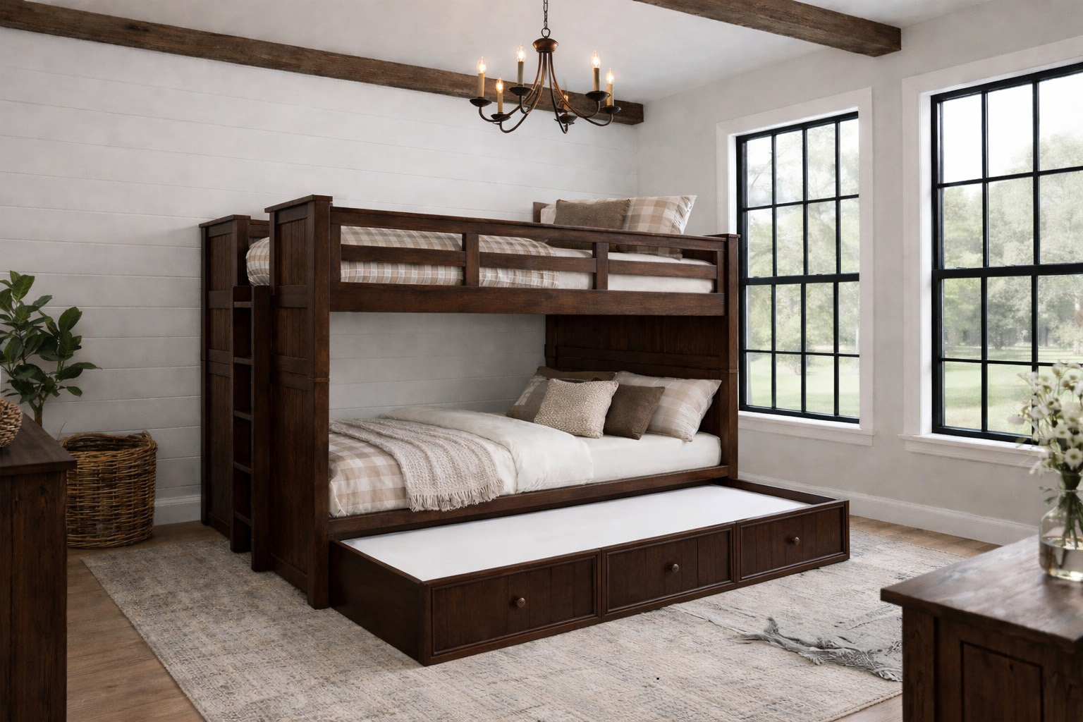 Austin bunk bed with trundle