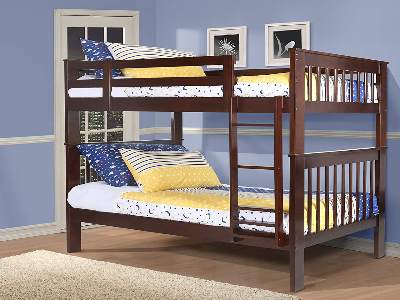 Mission Style Full over Full Bunk Bed